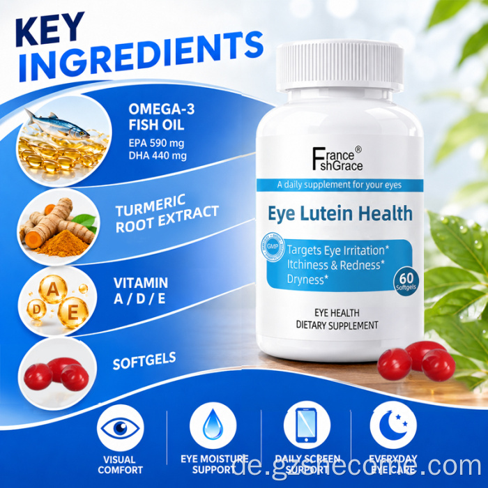 Shecome Eye Lutein Health Softgels Trockenheitsunterstützung